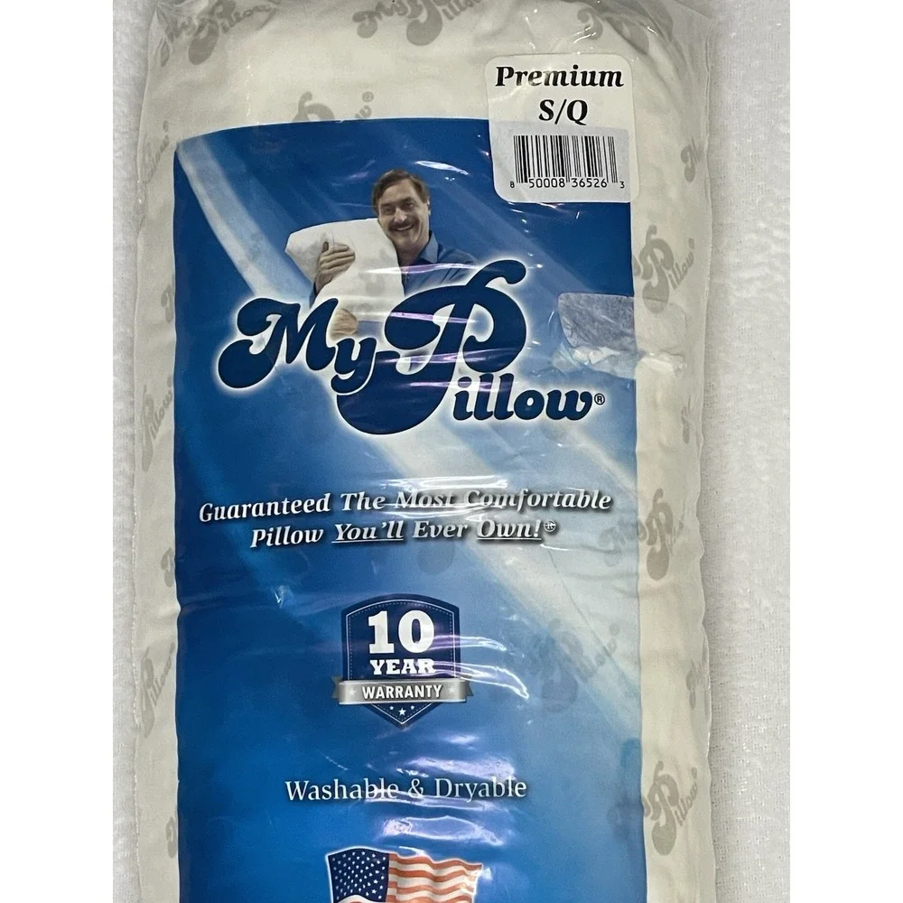 NEW My Pillow Classic Premium S/Q White Original Standard Queen Washable Dryable